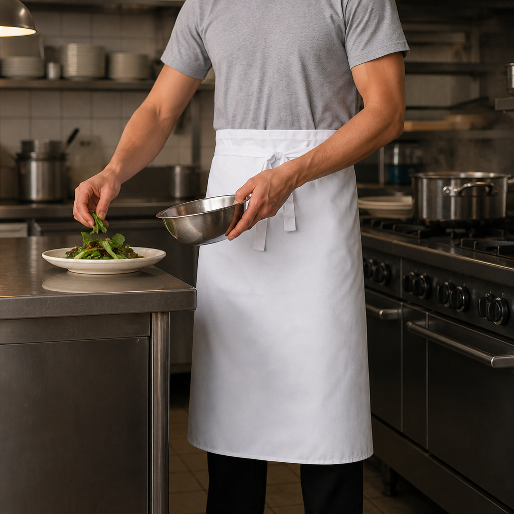 Commercial Staff Apron 900mm x 800mm Cotton Blend