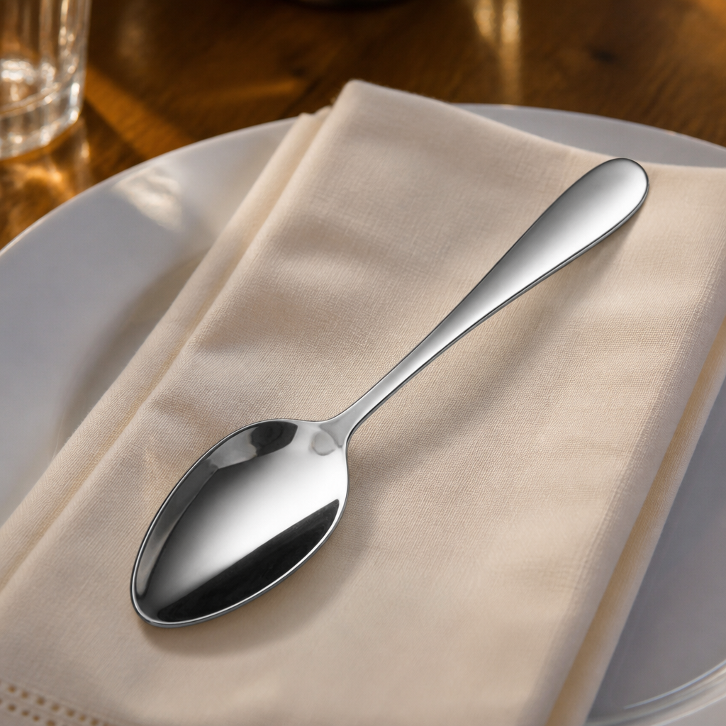 Pack of 12 commercial stainless steel tablespoons