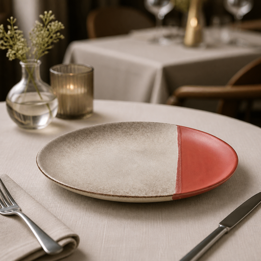 Commercial Spot On Coral Plates 290mm - 6 Pack