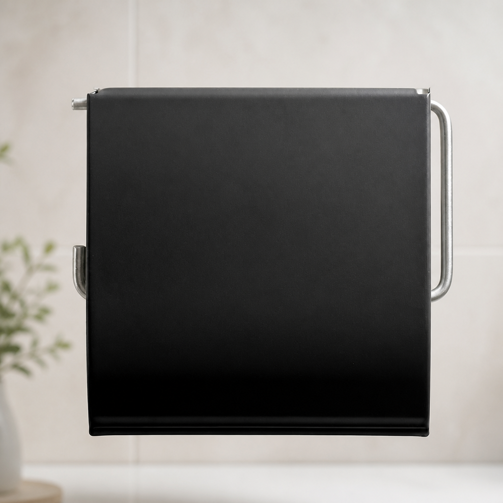 Commercial Toilet Roll Holder Matt Black Durable Design