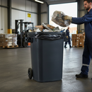 Premium Heavy Duty Bin Liners Black - Box of 100, 21 x 34 x 46 Inches for Strong Waste Disposal