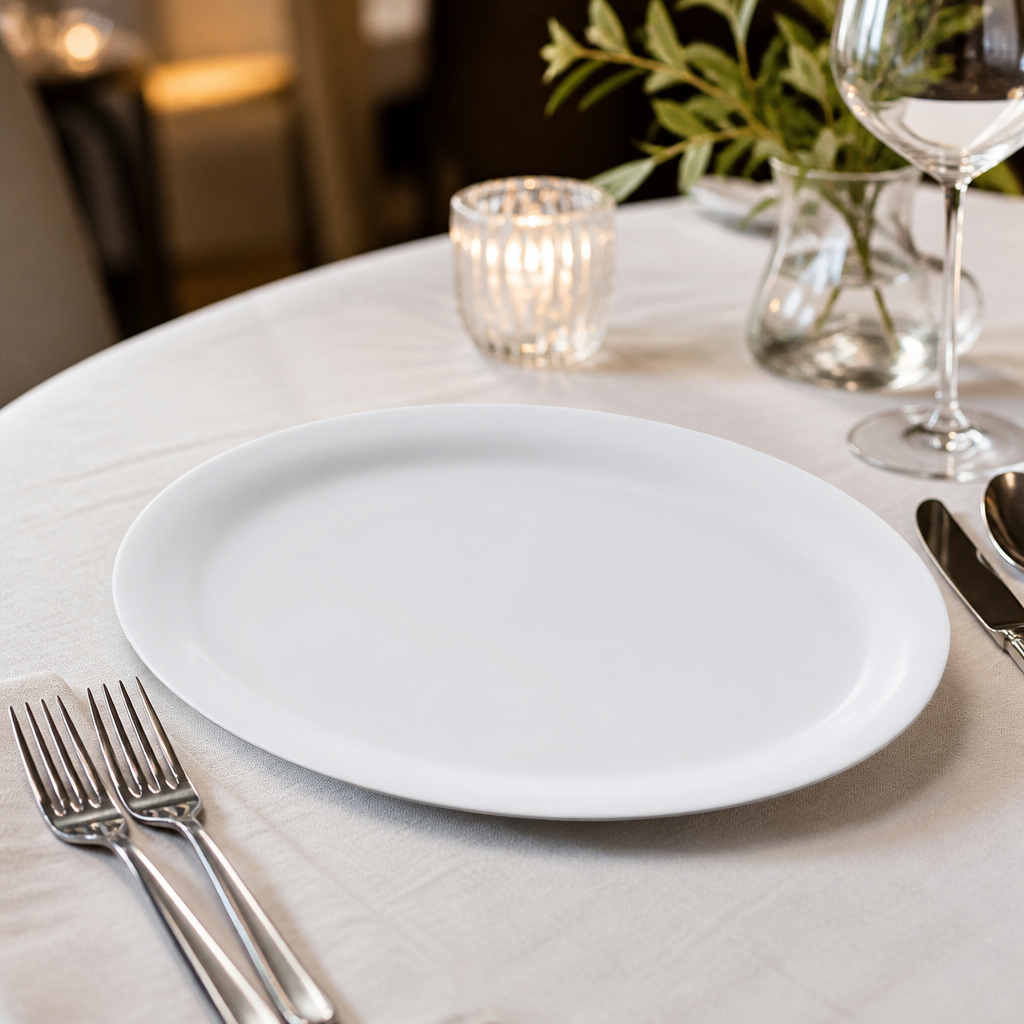 Commercial Oval Platters 295mm Heat Resistant 6 Pack