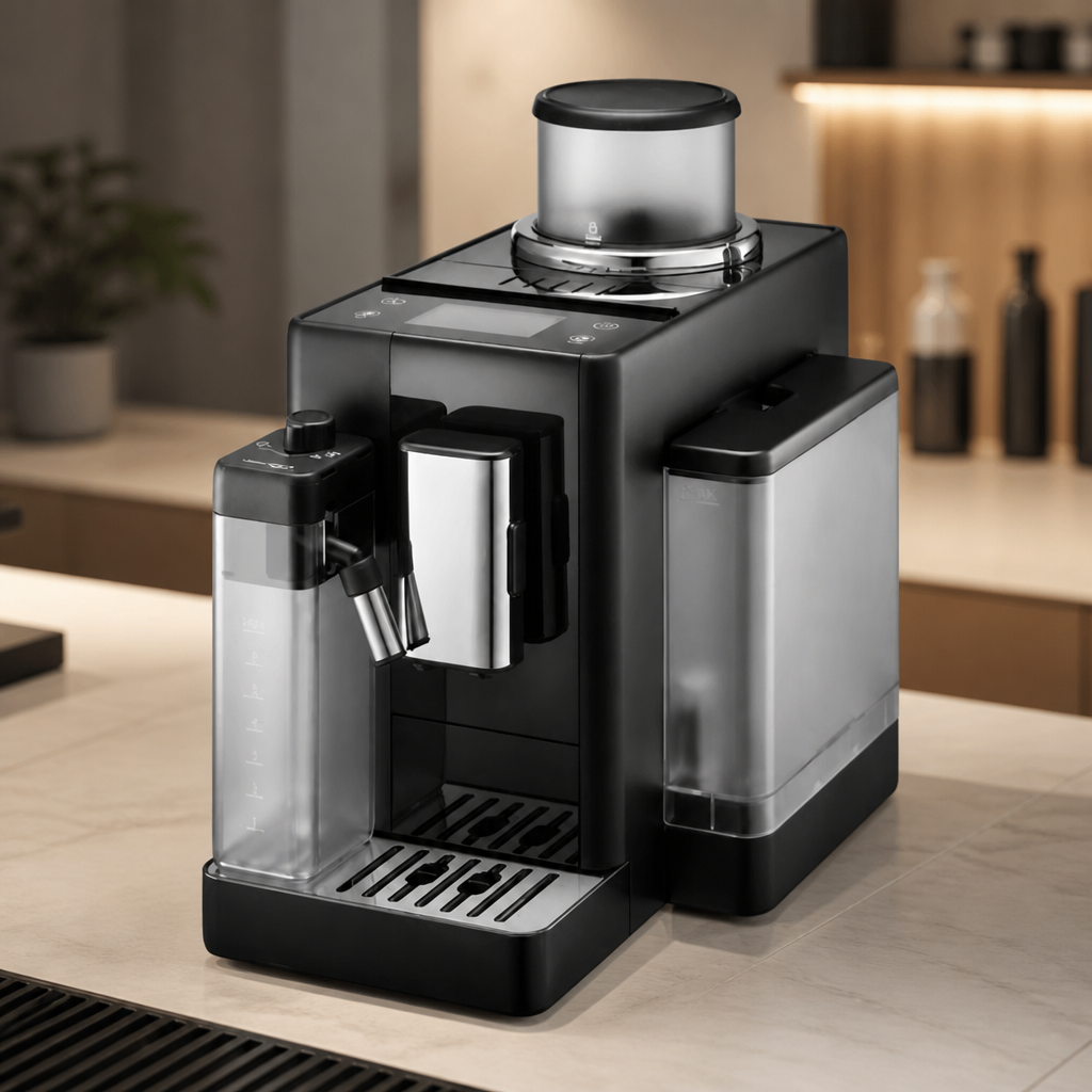 Black Bean to Cup Coffee Machine with 16 One-Touch Drinks