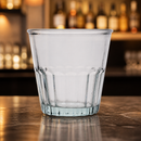 Recycled Glass Fluted Rocks Tumblers 250ml - 6 Pack