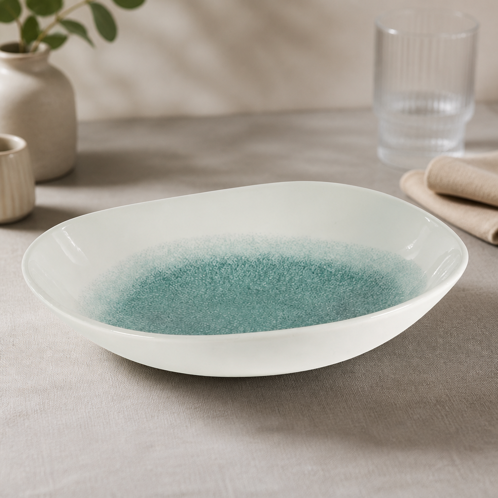 Commercial jade green bowls 235mm 600ml 12 pack