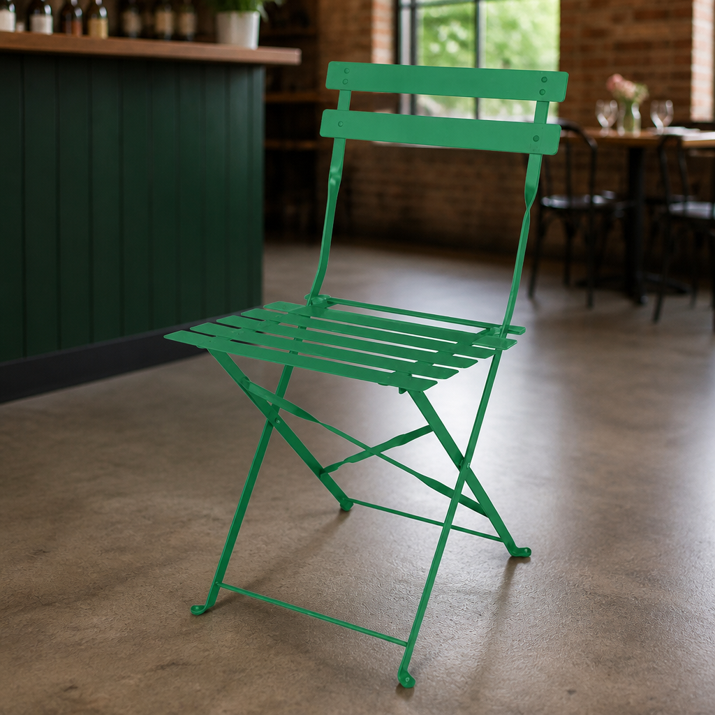 Commercial Folding Chairs Green 2 Pack Outdoor Seating