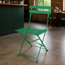 Commercial Folding Chairs Green 2 Pack Outdoor Seating 800mm