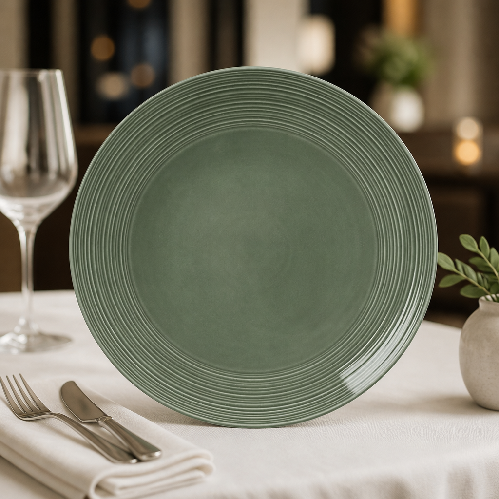 Pack of 12 durable porcelain commercial coupe plates 280mm