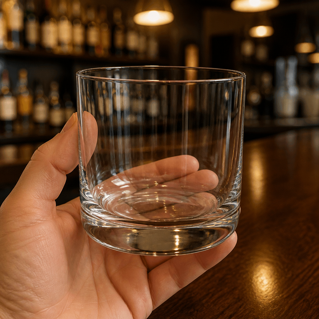 Set of 6 Commercial Crystal Rum Glasses 285ml Tumblers
