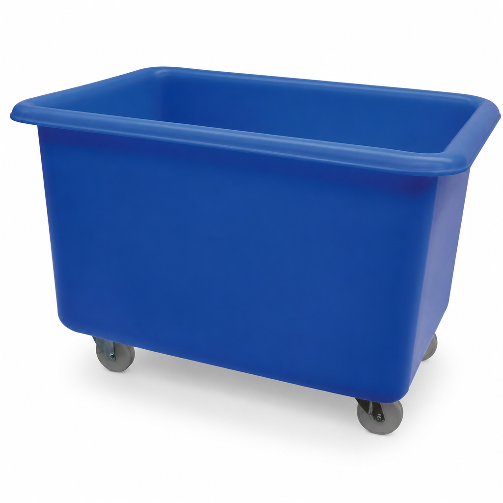 320L Plastic Bottle Skip Waste Bin on 4 Wheels