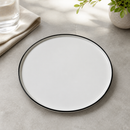 Commercial Stack Plates 255mm White Rimless Design 12 Pack
