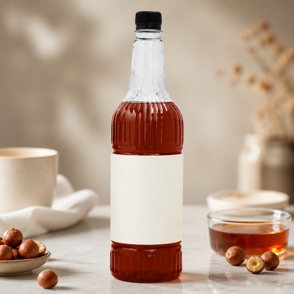 Commercial Hazelnut Syrup 1L bottle