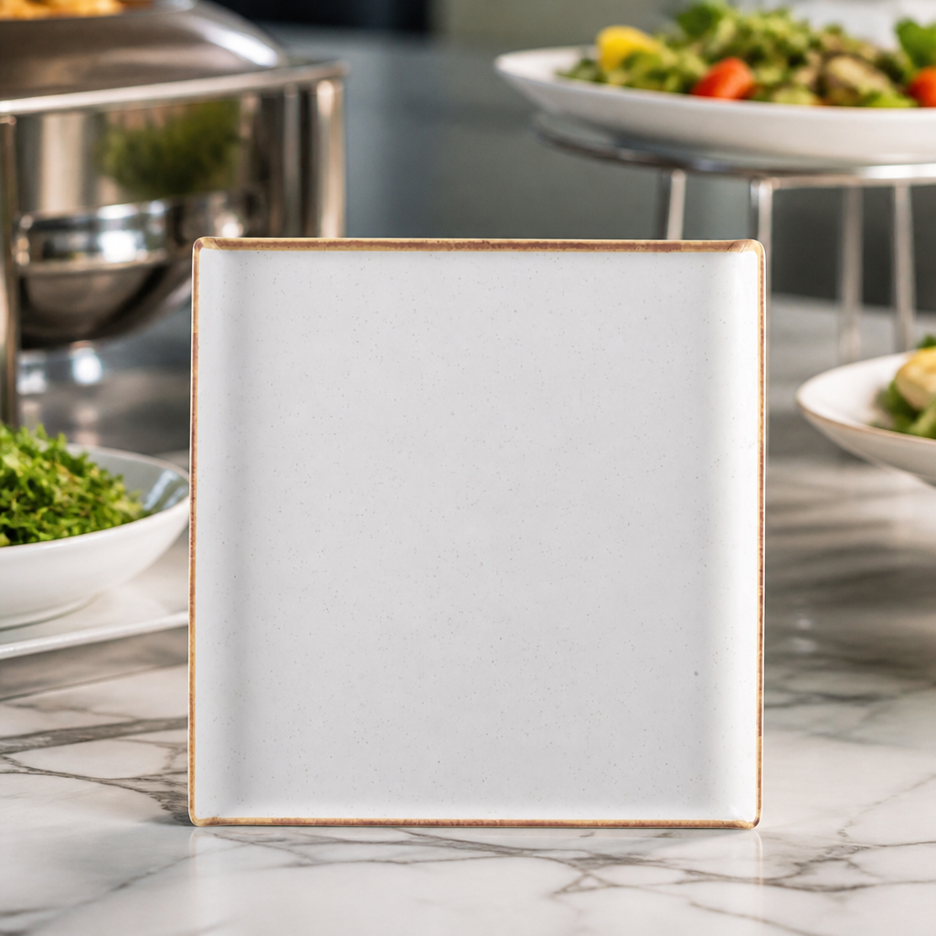 Commercial Melamine Square Tray 303mm - 4 Pack