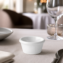 Commercial Fluted Ramekins 60ml White Melamine 12 Pack