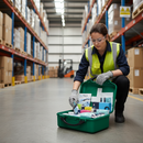 Premium Large Workplace First Aid Kit - HSE Compliant with Comprehensive Supplies in Durable Box