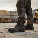 Premium High Leg Boot S3 with Advanced Durability Components, Impact Shield Technology, and Sizes 5-15