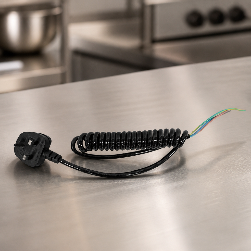 Commercial Bains Marie Power Cord Replacement 730mm Black