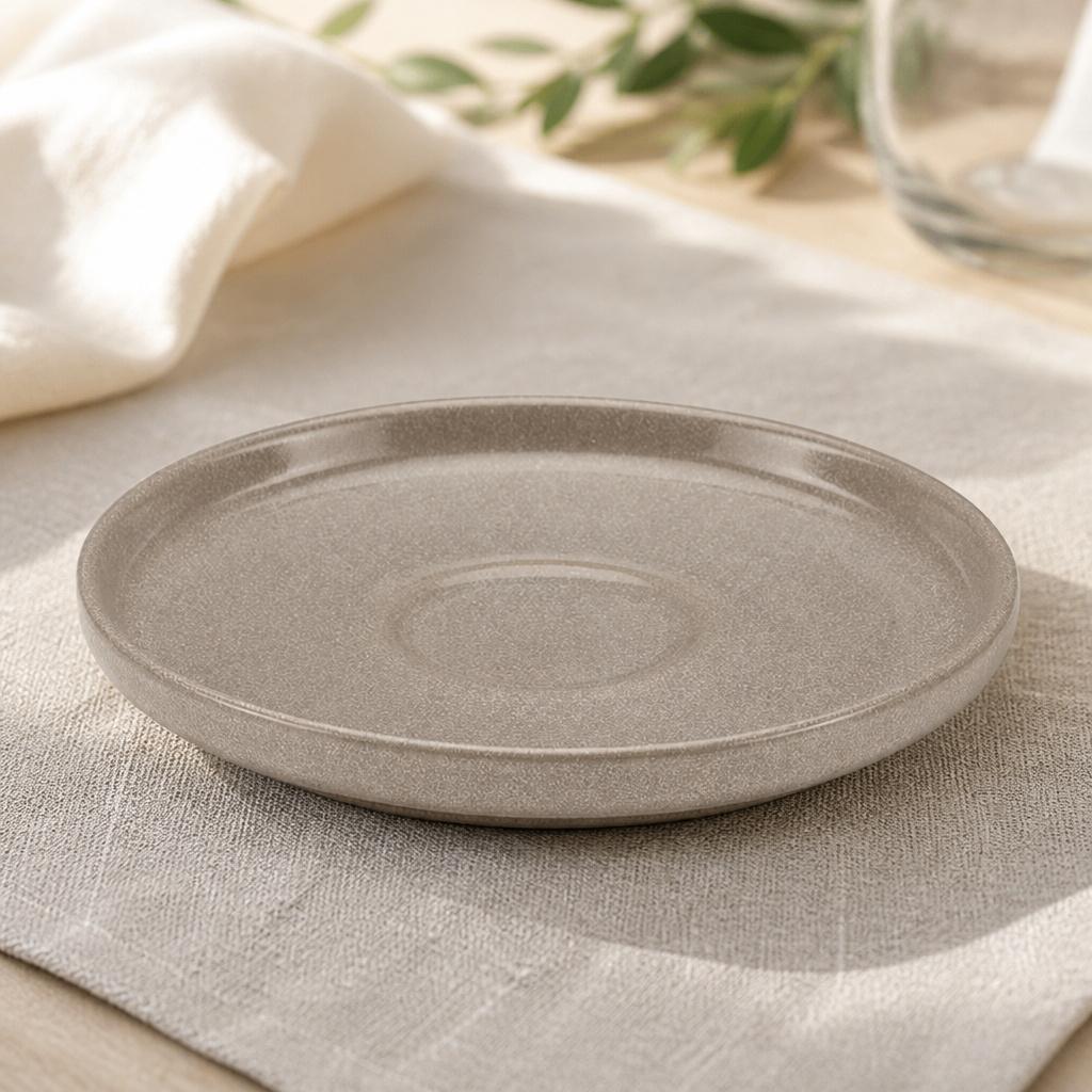 Commercial Sand Saucers 120mm for Tea and Coffee Service 6 Pack