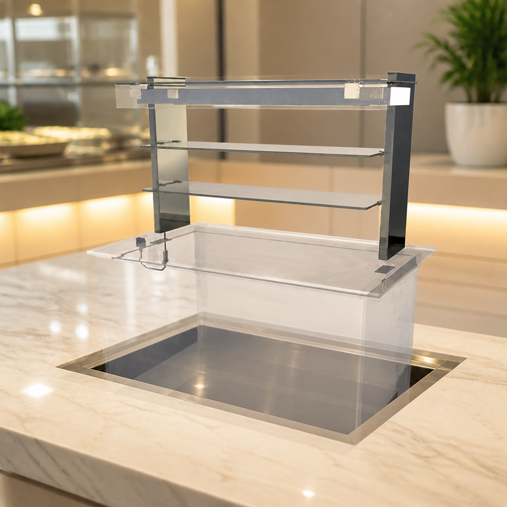 Drop In Ambient Multi Level Display for 3x 1/1 GN Pans