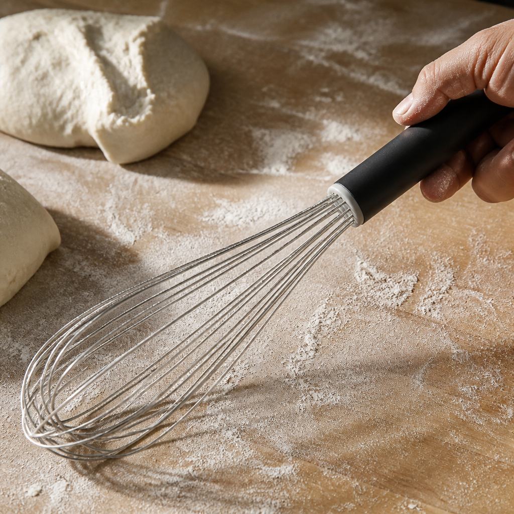 Heavy Duty 14" Stainless Steel Commercial Whisk with Sealed Handle