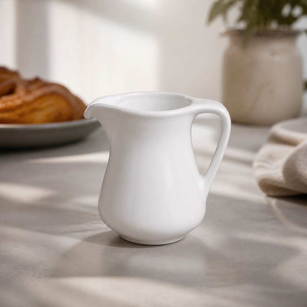 Commercial 100ml Milk Jugs Pack of 12 Porcelain