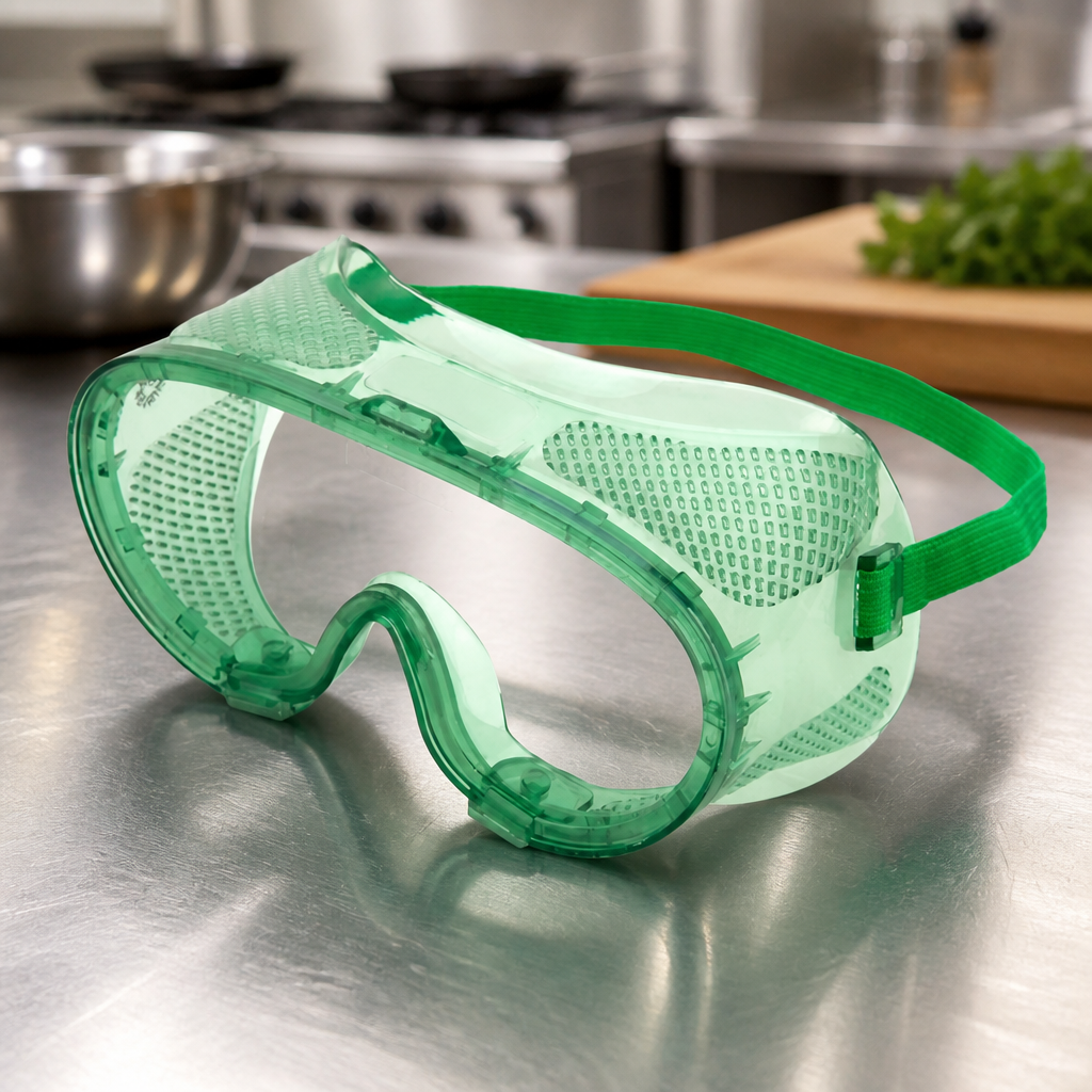 Unvented Safety Goggles with Adjustable Strap for Eye Protection