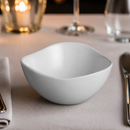 Commercial 105mm Wavy Salad Bowls - 12 Pack White Porcelain