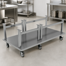Commercial Stainless Steel Mobile Stand for 1500mm Countertop