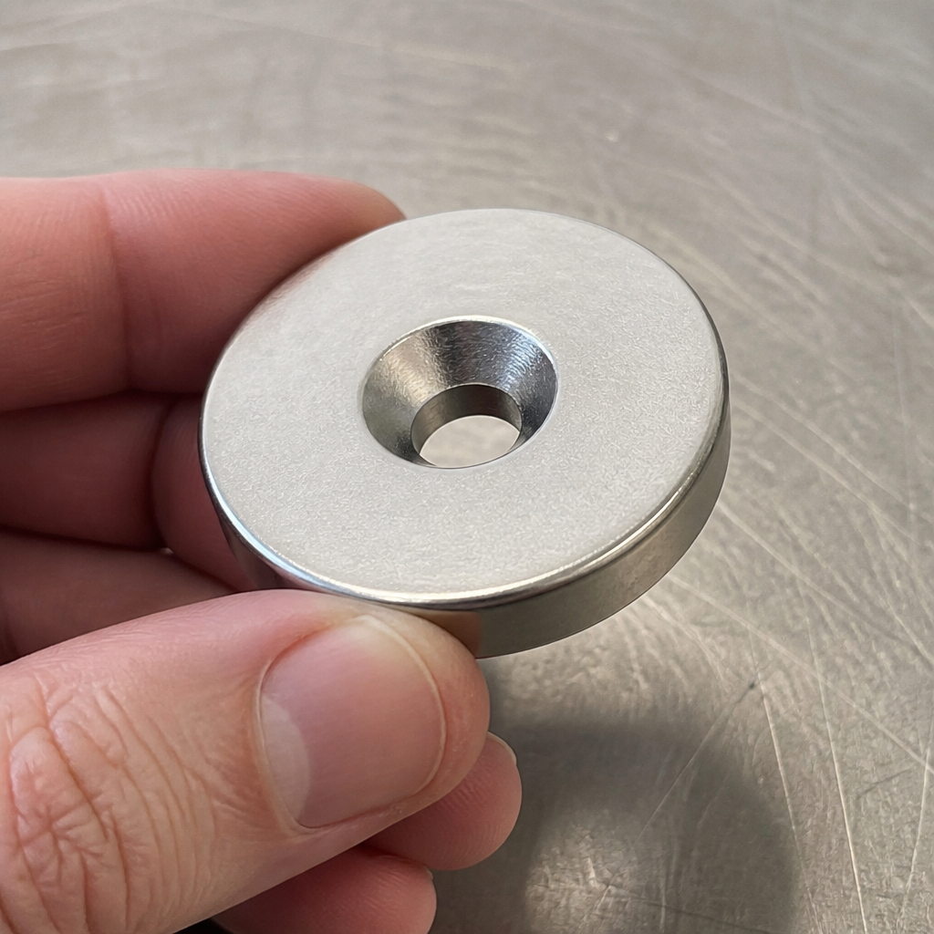 Commercial oven range magnet 43mm high silver finish