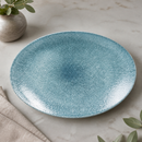 Commercial Oval Coupe Plates 317mm Topaz Blue 12 Pack