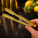 Commercial Stainless Steel Ice Tongs Gold Plated 7 Inch