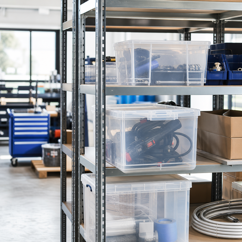 33 Litre Clear Plastic Storage Box with Lid