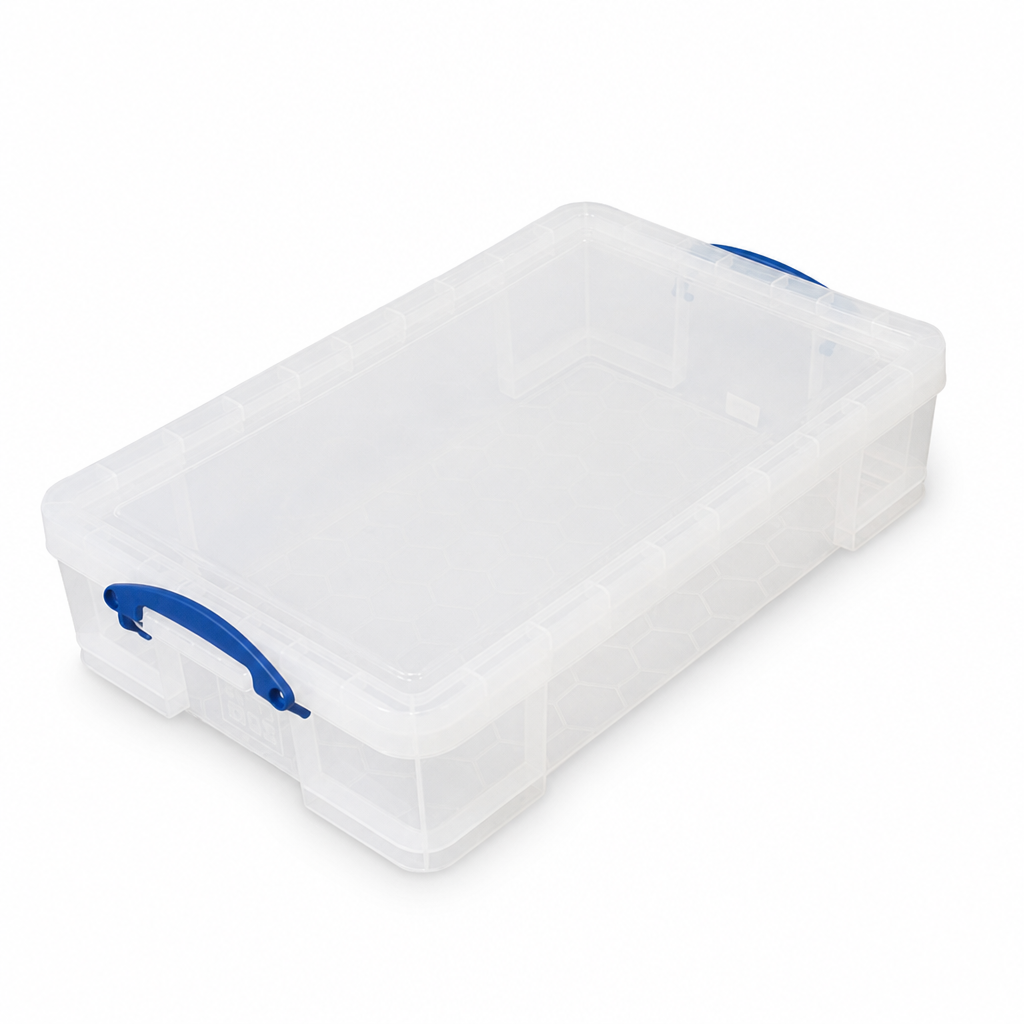 33 Litre Clear Plastic Storage Box with Lid
