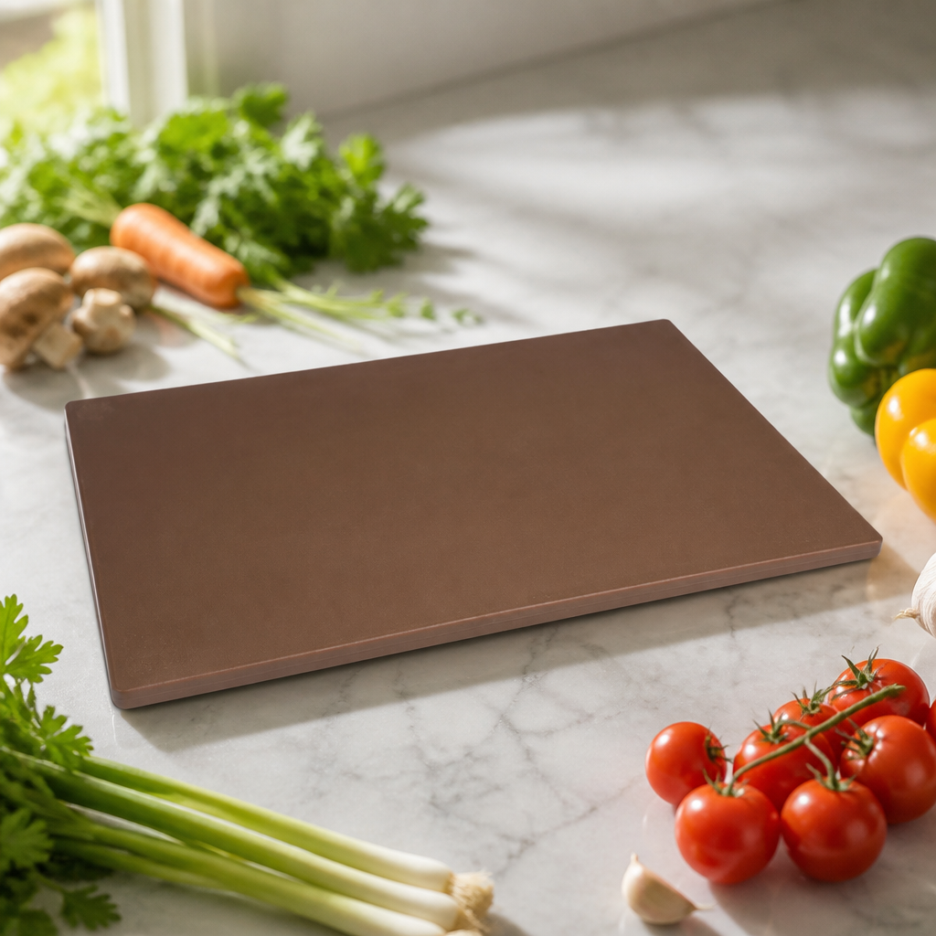 Commercial Antibacterial Chopping Board Brown 450x300mm