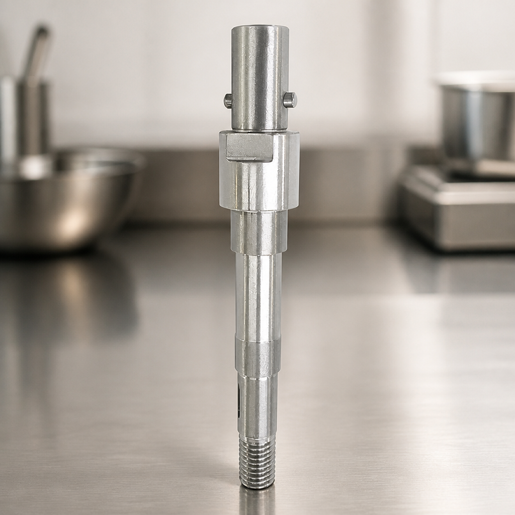 Commercial Veg Prep Machine Parts Stainless Steel 35mm