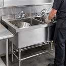 Commercial Double Deep Pot Sink 2 x 100L Stainless Steel