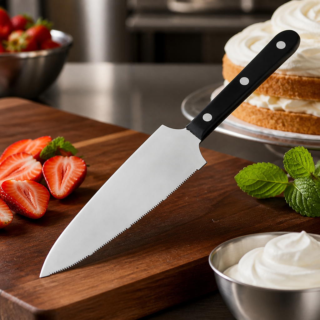Commercial Pastry Knife and Cake Server 18cm Ergonomic Design