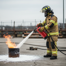 Premium 3 Litre Fluorine Free Foam Fire Extinguisher for Class A and B Fires - Effective Cooling and Oxygen Suppression