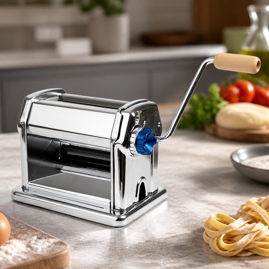 Commercial Manual Pasta Machine 210mm Wide Sheets Stainless Steel