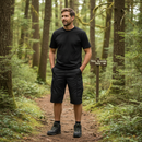 Premium Heavy Duty Cargo Trousers with Knee Pad Pockets, Modern Fit and Durable Polycotton Blend