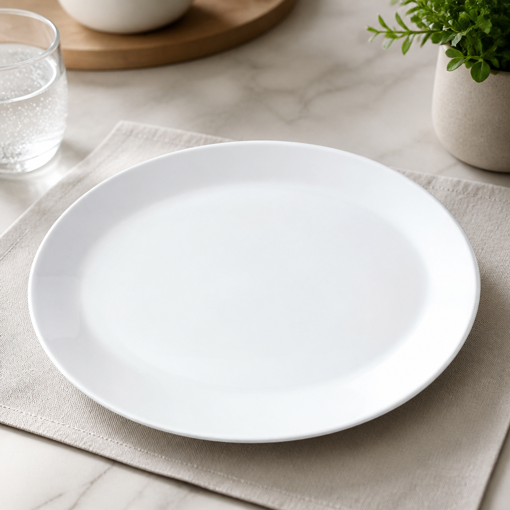 Commercial Oval Coupe Dishes 255mm Ceramic 12 Pack