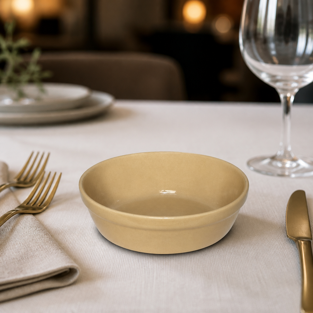 Commercial Stoneware Round Pie Dishes 137mm 6 Pack