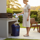 Premium 50 Litre Swing Top Bin in Blue - Durable Waste Management Solution for Home and Office Use