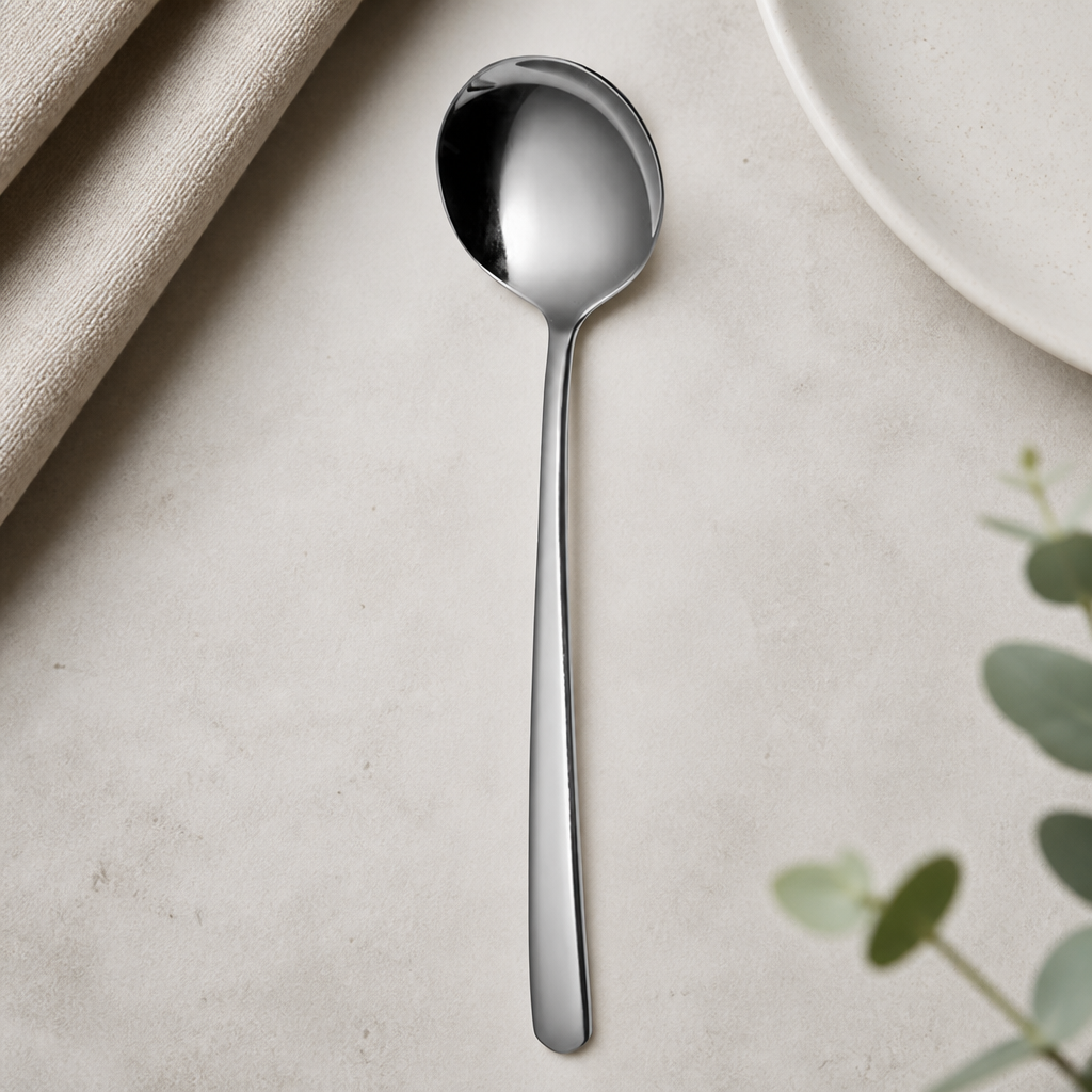 Commercial Stainless Steel English Soup Spoons 12 Pack