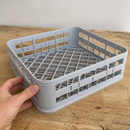 Commercial Glasswasher Basket 350mm Open Polypropylene Grey