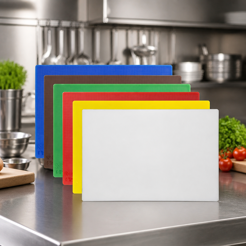 Commercial Antibacterial Chopping Board Set 450x300mm 6-Piece