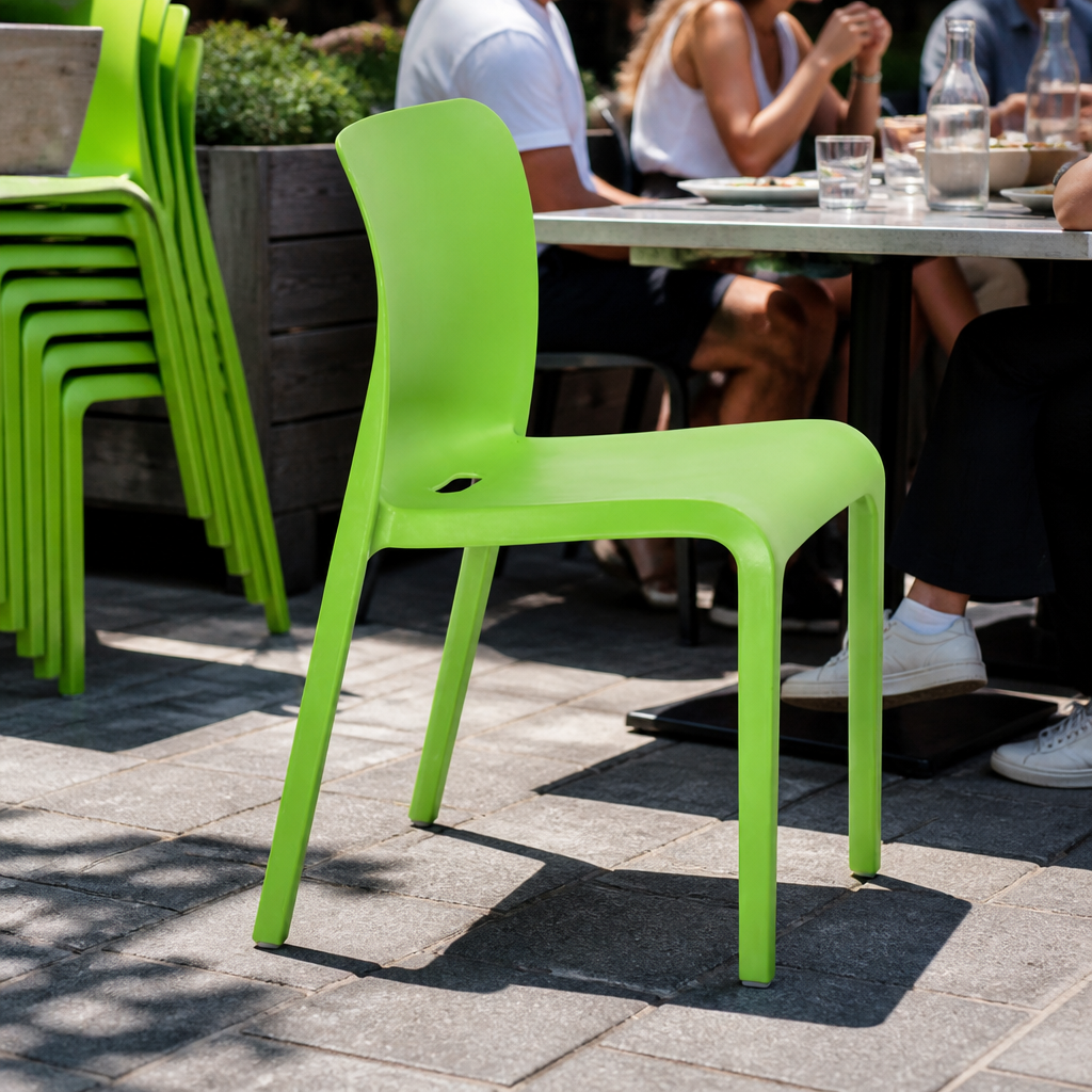 Commercial Seating Chair Green 480x500x780mm 2 Pack