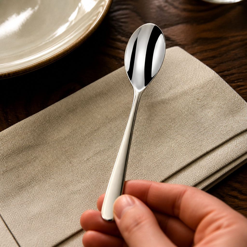 Commercial Stainless Steel Dessert Spoon 12 Pack 252mm