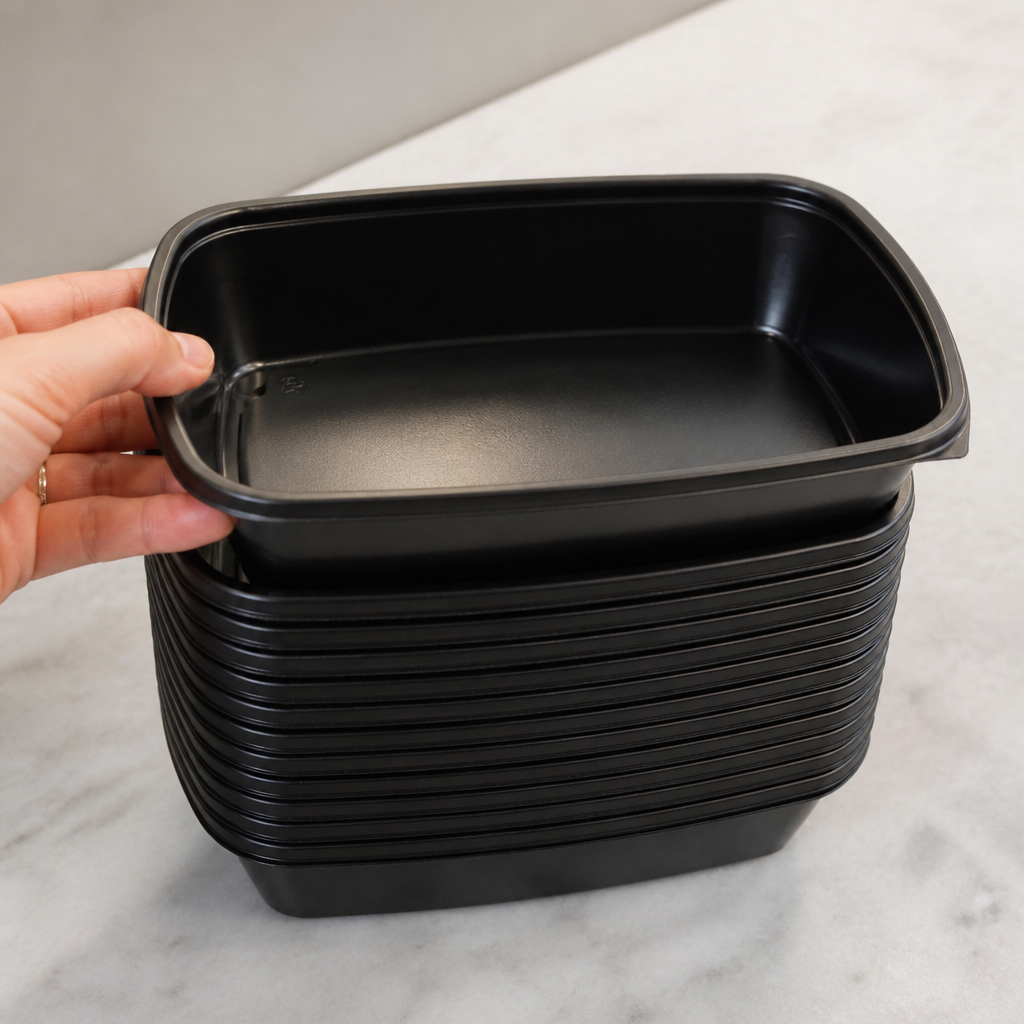 Medium Rectangular Food Containers 900ml - 300 Pack
