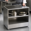 Commercial Ambient Pedestal Without Doors for Kitchen Storage